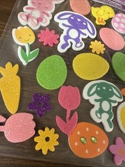 Darice Easter Foamies Felt Stickers 3 Pk 25 In Each Pk