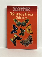 Glitter Butterflies Stickers Dover Little Activity Books 14 Textured Stickers