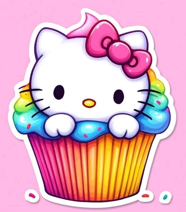 Hello Kitty Die Cut Sticker