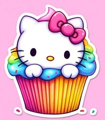 Hello Kitty Die Cut Sticker