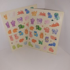Vintage 80s Hallmark Stickers – Cats & Dogs Puppies & Kittens 2 Sheets 1985