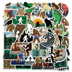 50X Bigfoot Sasquatch Jungle Mountain Stickers Scrapbook Skateboard Bike Hiking
