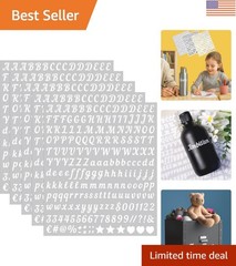Versatile White Vinyl Letter Stickers – 1000 PCS for Art and Classroom Decor