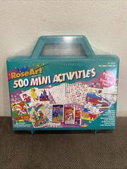Vtg. 1995 Rose Art 500 Mini Activities Stickers Coloring Books Markers Posters