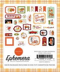 1 Pack of Carta Bella Paper WELCOME AUTUMN Ephemera Pieces (CBWA138024)