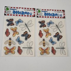 NEW Lot BUTTERFLY BUGS BEES Scrapbooking Stickers Cut-Outs Borders -F