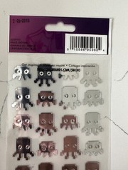 Sticko Dimensional 28 PC Multi Color Space Critter Stickers Scrapbooking Crafts