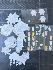 Large Baby Girl Scrapbooking Sticker Embellishment Lot Jolee’s Soft Spoken Baby