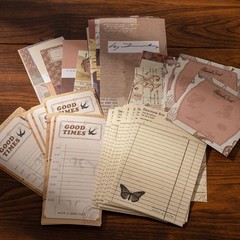 Vintage Junk Journal Supplies Kit, Brown Scrapbook Supplies, Scrapbooking and…
