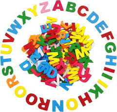 100Pcs 3Cm/1.2 Inch Coloful Felt Letters Stickers Self-Adhesive A-Z Alphabet Let