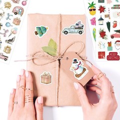 24 Sheets Holiday Stickers Assortment Seasonal Stickers for Kids Children St….
