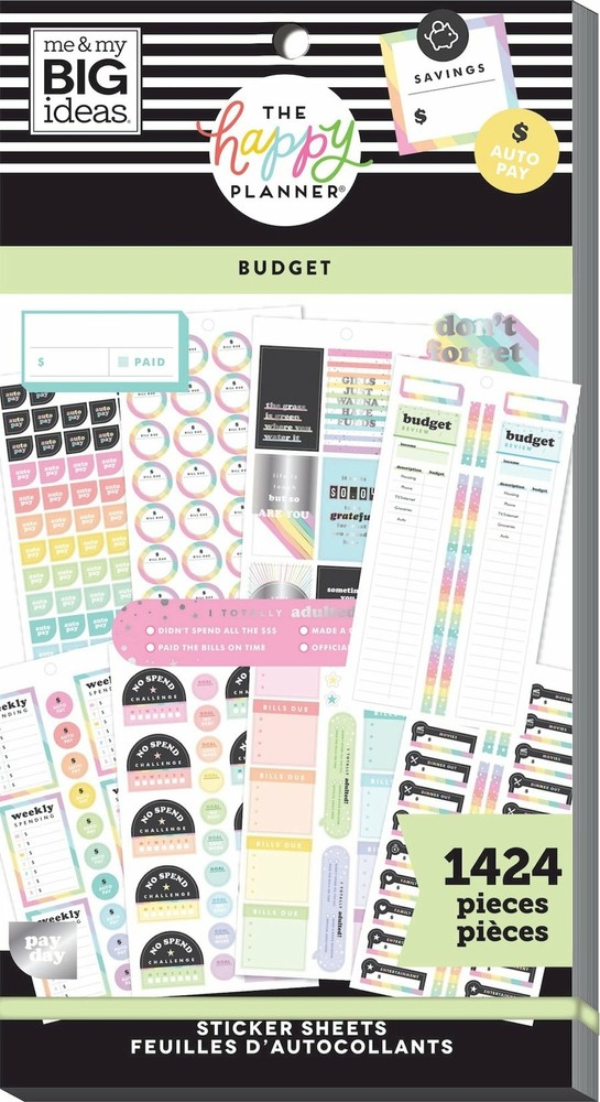 The Happy Planner Value Pack Stickers – BUDGET – 1424 pcs