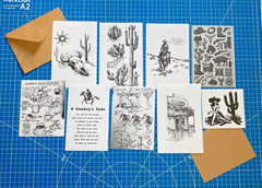 Cowboy & Cowgirl Western Bundle – Curated Ephemera Pack – 2