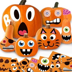 Revolutionary Pumpkin Stickers – 24 Sheets for Easy & Fun Halloween Crafts