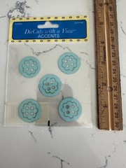 Ellison DieCuts With a View Laser Accent Button Boy – Blue Scrapbooking Craft