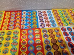 Trend Scented Scratch & Sniff Food Animal Monster Award Sticker Sheet Lot 24 Pcs