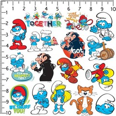 THE SMURFS VARIETY DIE CUT VINYL 50 CT STICKER PACK