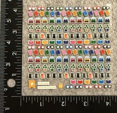 Pipsticks 1 Sticker Sheet Book Books Reading Glasses Cat Typewriter Pipstickers