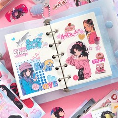 2-in-1 Japanese Sticker Set | 650+ Showa & 800+ Y2K Retro Designs for Crafts, Jo