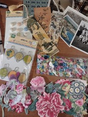 Junk Journaling & Paper Crafting Items Ephemera Tools Vintage & New ExLarge Pkg