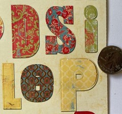 MOTHER MONOGRAM Card Stock Die-Cuts(56pc)daisyd’s•Letter •Word•Card Making•Scrap