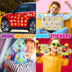 (50 pcs) Honey Bee Stickers Vinyl Stickers for Laptop Water Bottle Scrapbooking