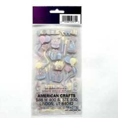Sticko Birthday Party Stickers Foil Accents Scrapbooking Cardmaking