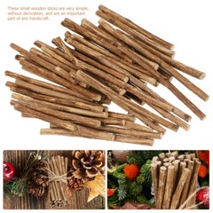 50 Pcs Wooden Sticks for Crafts Branches Craft Log Sticks Rustic Home Decors New