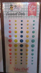 Echo Park Enamel Dots Stickers Lot X4