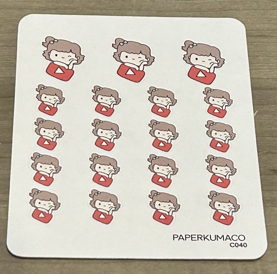 NEW PaperKumaCo Netflix Sticker Sheet Paper Kuma Co PKC Stickers