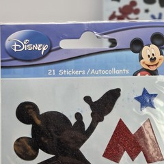 Disney Mickey Mouse Stickers Sparkly Blue Red Black Sandylion’s Silhouette 2pks