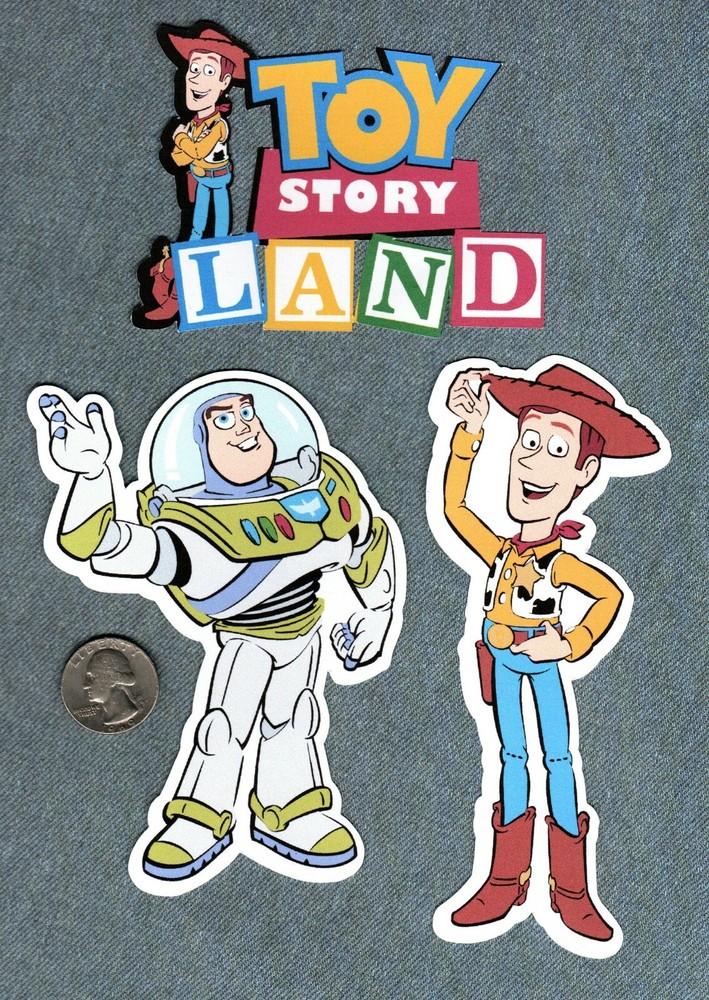 Toy Story Land Title Die Cut w/ Woody & Buzz Lightyear Printed Die Cuts, 3 pcs