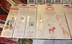 Vintage Mrs. Grossman’s Sandylion Stickers Lot Fuzzy Sharks Bears Prismatic Rare