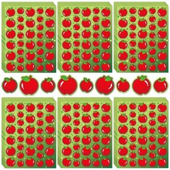 LINAYE Apple Stickers for Kids 1020 Count Fruit Shapes for Teacher Rewards, …