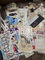 Vintage 1990s 2000s Scrapbook Crafting Collection 2 Pounds Stickers Mixed Lot