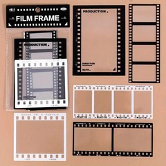 Sticker Pack Sheets of Transparent Retro Adhesive Collage Hand Account Material
