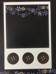 VINTAGE BLUE FLOWERS Die-Cut Frame (5pc)My Mind Eye•This & That•Button •Fabric••