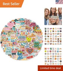 100 Pack Waterproof Motivational Stickers for Kids, Teens & Adults – Inspire!
