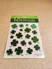 Hobby Lobby/St. Patrick’s Day Crafts~Four Leaf Clovers~Shiny Stickers