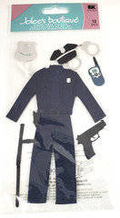 Jolee’s Boutique EK Success Police Officer Dimensional Stickers Scrapbook SPJBLG