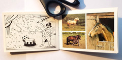 HORSE PUZZLES 1 VINTAGE 1993 RARE STICKER BOOKLET COLLECTOR’S ITEM 90s ANIMALS