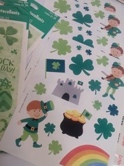 HUGE Vintage Sticker Lot & Sticker Book! St Patrick’s, Letters, Elmo, Sandylion