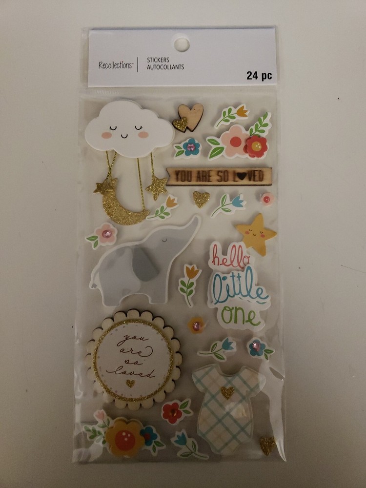 Recollections Hello Little One Scrapbooking stickers