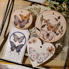 3 Sheets Butterfly Rub-on Transfer Stickers Use for Fabric Paper Wood Chips DIY