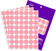1 Inch White Dot Sticker,720Pcs Permanent Adhesive Color Code Circle Labels | Wr