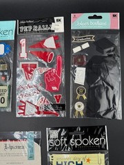 High School Scrap Book Sticker Lot of 5pcs
