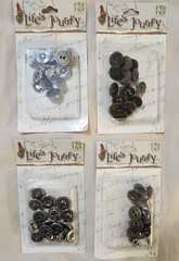 NEW Lot 4 Lifes Journey Metal Tacks Nickel Brass Button Masculine Contemporary-A