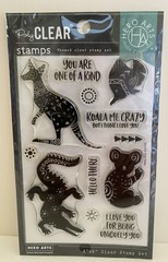 HERO ARTS – POLY CLEAR STAMPS – PATTERNED ANIMALS CM450 New