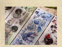 Pet Stickers Sheets 3 of Retro Chinese-style Long Strip Exquisite Patterns Like