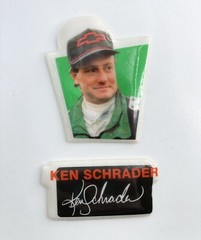 Vintage Puffy Stickers 1980s Ken Schrader NASCAR Collectible Sticker Rare